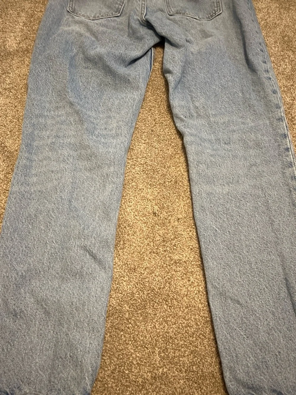 Zara Light Wash Straight-Leg Jeans